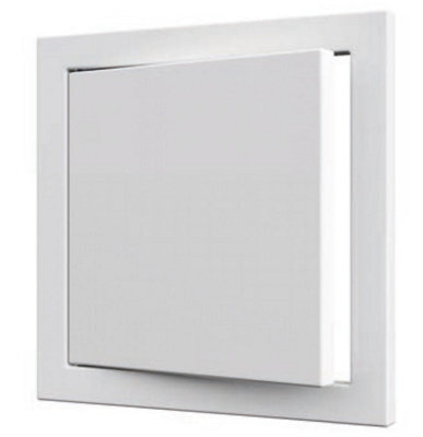 White Polypropylene Access Panel Door 250mm X 250mm Hinged Removable No Lock - image 1
