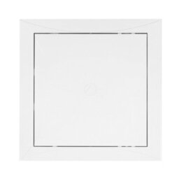 White Polypropylene Access Panel Door 250mm X 250mm Hinged Removable No Lock - thumbnail 4