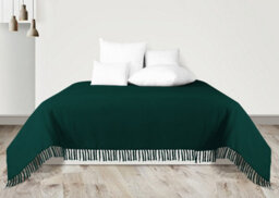 Ehc Waffle Cotton Woven Large Sofa Throw 2 Seater Chair/ Sofa/ Bed 180 X 250Cm, Dark Green - thumbnail 2