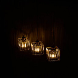 Thehotsale 3-Light Gold Height Adjustable Crystal Rectangular Lampshades Ceiling Pendant Light Chandelier - thumbnail 3