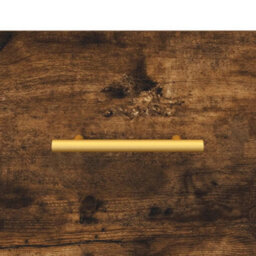 Berkfield Durable Coffee Table Smoked Oak 50X50X40 Cm Engineered Wood - thumbnail 9