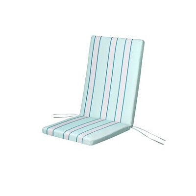 Blooma Isla Multicolour Striped Outdoor Rectangular High Back Seat Cushion (L)94Cm X (W)40Cm