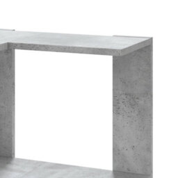 Walplus Corner Bookcase 3-Tier Concrete Grey 50X50X102 Cm Engineered Wood - thumbnail 7