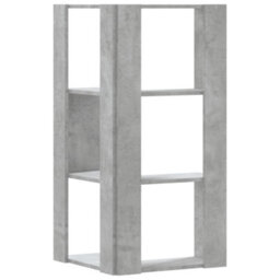 Walplus Corner Bookcase 3-Tier Concrete Grey 50X50X102 Cm Engineered Wood - thumbnail 6