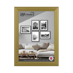 "AK Frames 11X8.5"" Classic Gold Modern Picture Frame - Poster Frame For Photos, Prints And Wall Art - Elegant Home Decor" - thumbnail 1