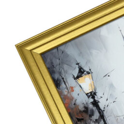 "AK Frames 11X8.5"" Classic Gold Modern Picture Frame - Poster Frame For Photos, Prints And Wall Art - Elegant Home Decor" - thumbnail 7