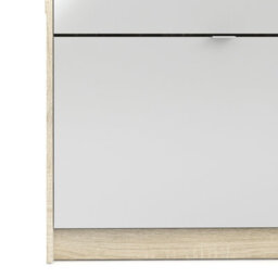 Furniture To Go Shoe Cabinet W. 4 Tilting Doors And 2 Layers +  1 Mirror Door - thumbnail 7