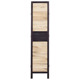 Beliani 4 Panel Room Divider Brennerbad Brown/ Black 164 Cm 170 Cm - thumbnail 6