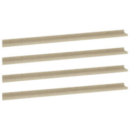 Berkfield Wall Shelves 4 Pcs Sonoma Oak 115X9X3 Cm - thumbnail 2