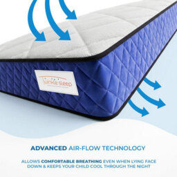 Bedz Online Twinkle Sleep Kids Coil Mattress, Medium Firm, Blue Side, 5Ft King (200X150 Cm) - thumbnail 8