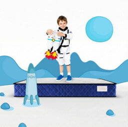 Bedz Online Twinkle Sleep Kids Coil Mattress, Medium Firm, Blue Side, 5Ft King (200X150 Cm) - thumbnail 6