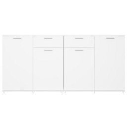 Vidaxl Sideboard White 160X36X75 Cm Engineered Wood - thumbnail 6