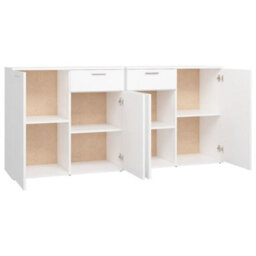 Vidaxl Sideboard White 160X36X75 Cm Engineered Wood - thumbnail 8