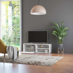 Berkfield Tv Cabinet White 120X34X37 Cm Engineered Wood - thumbnail 4