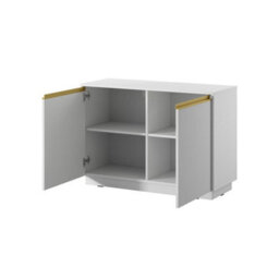 Arte Contemporary White Royal Sideboard Cabinet W104Cm - Minimalist Storage For Tight Spaces - thumbnail 2