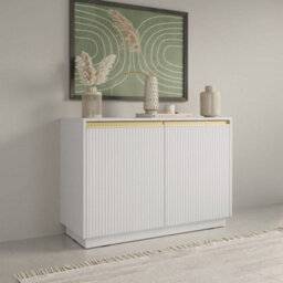 Arte Contemporary White Royal Sideboard Cabinet W104Cm - Minimalist Storage For Tight Spaces - thumbnail 3
