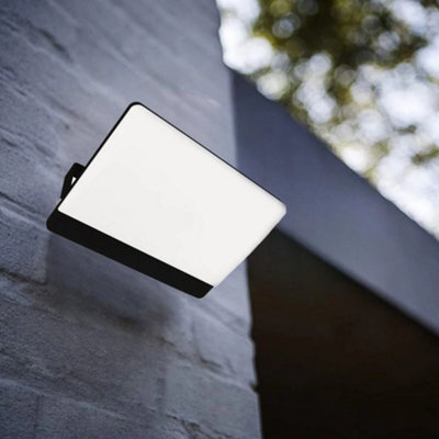 CGC Lighting Cgc Parry 50W Led Outside Security Floodlight Black Body With Full Front White Opal Diffuser 4500Lm 4000K - image 1