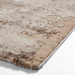 Beige/silver Abstract Modern Easy To Clean Rug For Living Room Bedroom & Dining Room-120Cm X 170Cm - thumbnail 5