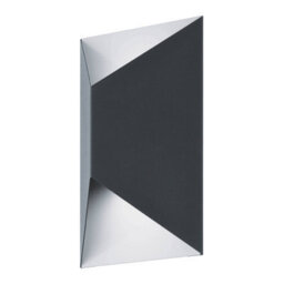 Eglo Predazzo Grey And White Metal Ip44 Integrated Led Outdoor Wall Light (D) 21Cm - thumbnail 3