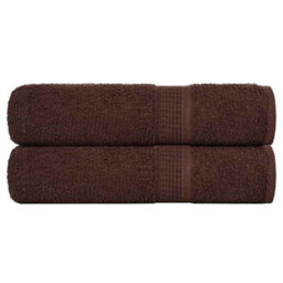 Berkfield Shower Towels 2 Pcs Brown 70X140 Cm 360 Gsm 100% Cotton