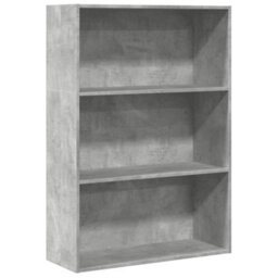 Berkfield Bookcase Concrete Grey 80X30X114 Cm Engineered Wood - thumbnail 2