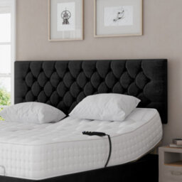 Madison Electric Adjustable Bed Set Fabric Pocket Sprung Mattress Chesterfield Headboard - thumbnail 2