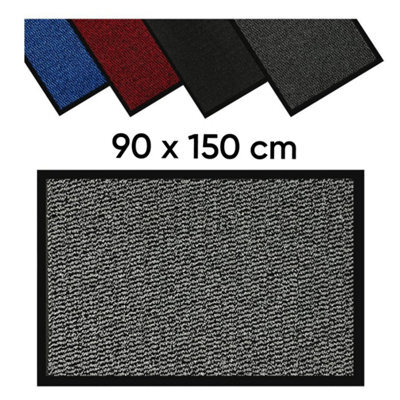 Barrier Mat 90 X 150 Cm Silver  Anti-Slip Waterproof Door Mat - image 1
