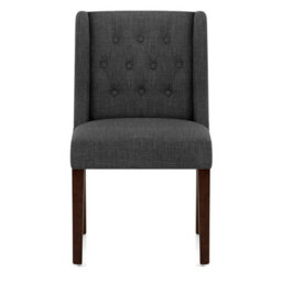 Atlantic Chatsworth Walnut Dining Chair Charcoal Legs - thumbnail 2