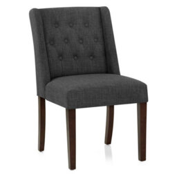 Atlantic Chatsworth Walnut Dining Chair Charcoal Legs - thumbnail 3