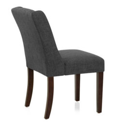 Atlantic Chatsworth Walnut Dining Chair Charcoal Legs - thumbnail 4