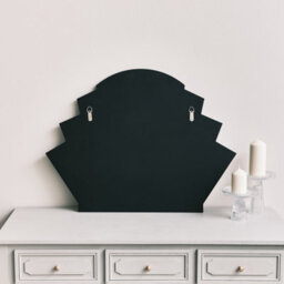 Melody Maison Grey Glass Art Deco Arch Fan Wall Mirror 80Cm X 60Cm - thumbnail 5