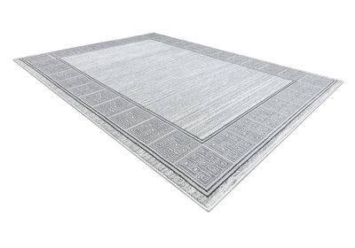 RugsX Carpet Allure 8783 Greek Key, Frame - Structural, Stylish, Glamour Light Grey 160X220 Cm - image 1