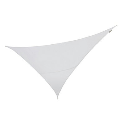 Kookaburra 6M X 4.2M Right Angle Triangle Waterproof Polar White Garden Patio Sun Shade Sail Canopy 98% Uv Block With Free Rope - image 1