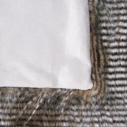 Beliani Blanket Asdad Fabric 150 X 200 Cm Brown - thumbnail 6