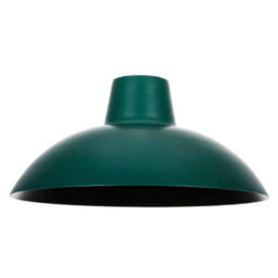 Happy Homewares Industrial Retro Designed Matt Forest Green Curved Metal Ceiling Pendant Shade - thumbnail 2