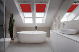 Classic Roof Blinds For Fakro / Optilight  Roof Windows, Blackout Blind, Window Code - White (55/78) - thumbnail 2