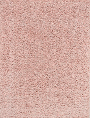 Livabliss Moda Shaggy-Solid Color Pink Plush Soft Pile Living Bedroom Rug 120 X 180 Cm Easy Care, Non Shedding - image 1