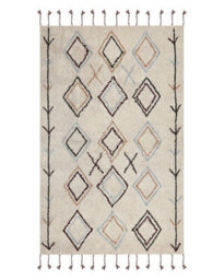 Wyld And Coco Bohonest Hand-Tufted Cotton Area Rug 140 X 200 Cm Multicolour - thumbnail 1