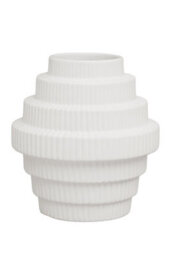 Orsina Modern Design White Small Vase, Lightweight Flower Ceramic Vase, Versatile And Stylish Vase For Flowers