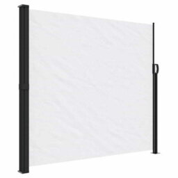 Walplus Retractable Side Awning Garden Sun Shade Canopy Gazebo For Back Door, Porch, Patio White 180X600 Cm - thumbnail 2