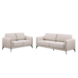 More4Homes Oslo Modern Scandi Style Fabric Living Room 2+3 Seater Sofa Set (Beige) - thumbnail 2