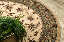 RugsX Wool Carpet Polonia Oval Madras Flowers Jasmine 2 Green 200X300 Cm - thumbnail 5