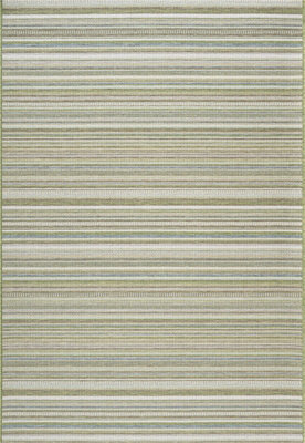 Green Striped Outdoor Rug, Striped Stain-Resistant Rug For Patio,deck, Garden, Durable Modern Outdoor Rug-160Cm X 230Cm - image 1
