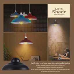 Ceiling Pendant Light Shades, Retro Vintage Style Curvy Shaped Pendant Lamp Shade  Pendant Ceiling Lights - thumbnail 4