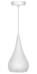 Long Life Lamps Company Modern White Metal Ceiling Pendant Light Droplet Shade M0059 - thumbnail 4