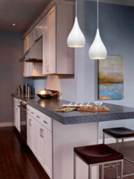 Long Life Lamps Company Modern White Metal Ceiling Pendant Light Droplet Shade M0059 - thumbnail 6