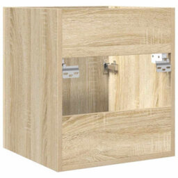 Berkfield Bathroom Sink Cabinet Sonoma Oak 41X38.5X46 Cm Engineered Wood - thumbnail 6