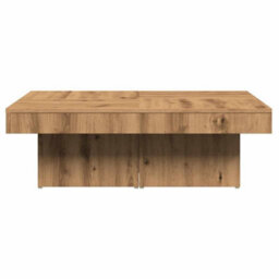 Berkfield Coffee Table Artisan Oak 90X90X28 Cm Engineered Wood - thumbnail 5