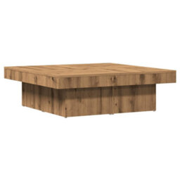 Berkfield Coffee Table Artisan Oak 90X90X28 Cm Engineered Wood - thumbnail 6