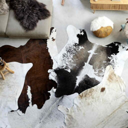 Berkfield Soft Real Cow Hide Rug Black And White 150X170 Cm - thumbnail 2